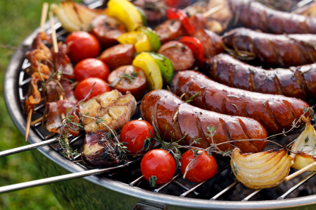 Grillen auf Kugelgrill