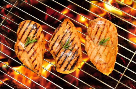 Hähnchen auf dem Grill